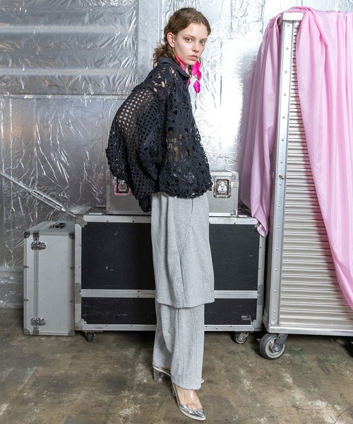 AULA AILA（アウラアイラ）の「レースバルーンブルゾン（ブルゾン・レディース・ホワイト/ブラック/ピンク・0）」の10枚目の写真