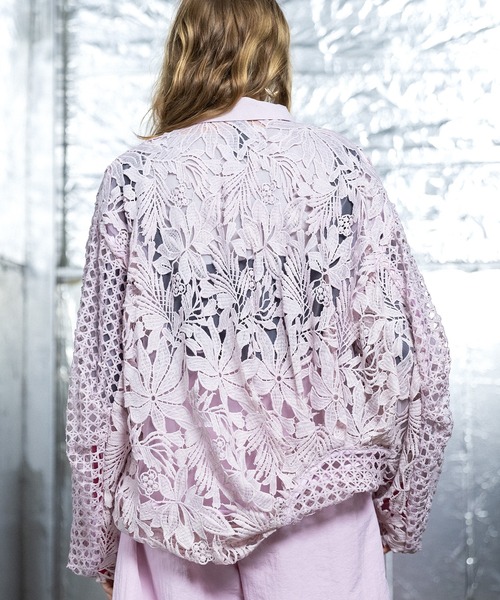 AULA AILA（アウラアイラ）の「レースバルーンブルゾン（ブルゾン・レディース・ホワイト/ブラック/ピンク・0）」の15枚目の写真