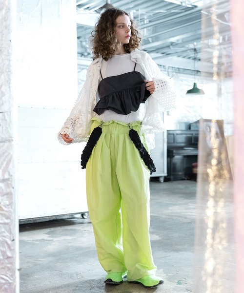 AULA AILA（アウラアイラ）の「レースバルーンブルゾン（ブルゾン・レディース・ホワイト/ブラック/ピンク・0）」の22枚目の写真