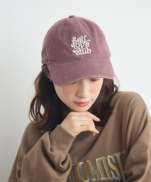 casita(RETRO GIRL)（カシータ）の「ウォッシュキャップ（ハット・レディース・ボルドー/ブラック/オフホワイト・ONE SIZE）」の3枚目の写真