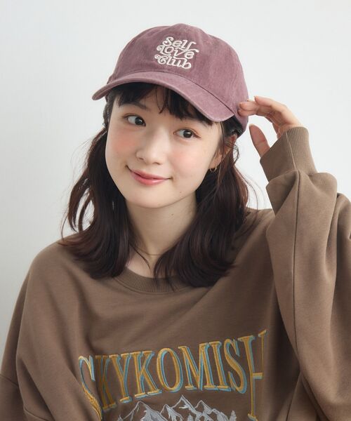 casita(RETRO GIRL)（カシータ）の「ウォッシュキャップ（ハット・レディース・ボルドー/ブラック/オフホワイト・ONE SIZE）」の18枚目の写真