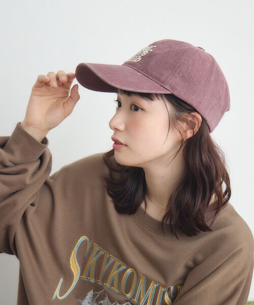 casita(RETRO GIRL)（カシータ）の「ウォッシュキャップ（ハット・レディース・ボルドー/ブラック/オフホワイト・ONE SIZE）」の20枚目の写真