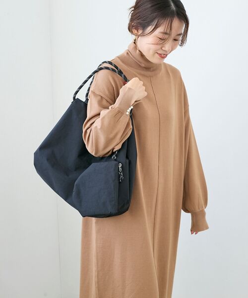 le.coeur blanc(ルクールブラン)の「【撥水】ナイロンパッカブルトート(トートバッグ・レディース・ブラック系その他/ブラック/ブラウン/ベージュ・FREE)」の14枚目の写真