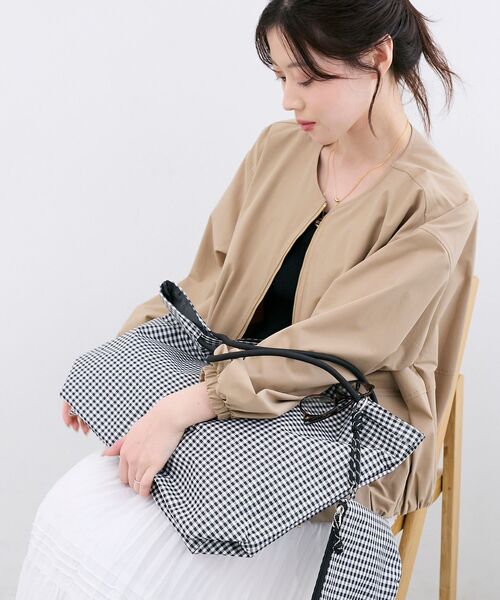 le.coeur blanc（ルクールブラン）の「【撥水】ナイロンパッカブルトート（トートバッグ・レディース・ブラック系その他/ブラック/ブラウン/ベージュ・FREE）」の12枚目の写真