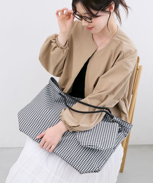 le.coeur blanc（ルクールブラン）の「【撥水】ナイロンパッカブルトート（トートバッグ・レディース・ブラック系その他/ブラック/ブラウン/ベージュ・FREE）」の13枚目の写真