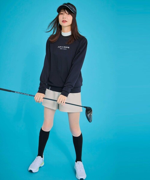 JUN&ROPE'(ジュンアンドロペ)の「レザーライクショートパンツ/Oggi掲載(その他パンツ・レディース・ブラック/ベージュ・M/L/S)」の3枚目の写真
