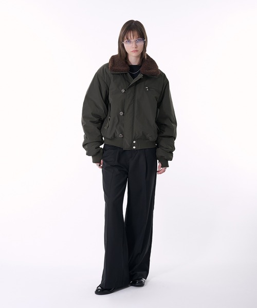 SELLE GLANT(セレグランテ)の「N-2B CONVERTIBLE BOA BLOUSON/N-2Bコンバーチブルボアブルゾン(MA-1・メンズ・ブラック/カーキ/ブラック系・SMALL/MEDIUM/LARGE)」の22枚目の写真