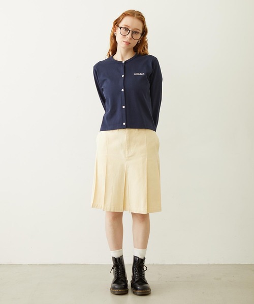 MILKFED.（ミルクフェド）の「FLOWER ELBOW CARDIGAN（カーディガン/ボレロ・レディース・ライトピンク/ブラック/ネイビー/イエロー・ONE SIZE）」の7枚目の写真