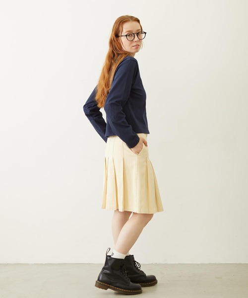 MILKFED.（ミルクフェド）の「FLOWER ELBOW CARDIGAN（カーディガン/ボレロ・レディース・ライトピンク/ブラック/ネイビー/イエロー・ONE SIZE）」の9枚目の写真