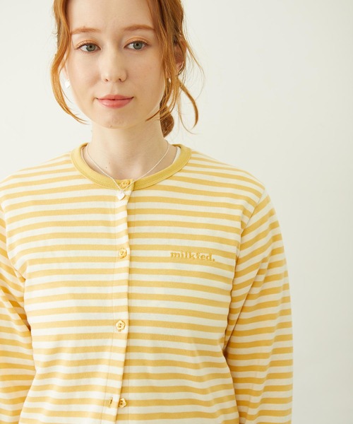 MILKFED.（ミルクフェド）の「FLOWER ELBOW CARDIGAN（カーディガン/ボレロ・レディース・ライトピンク/ブラック/ネイビー/イエロー・ONE SIZE）」の22枚目の写真