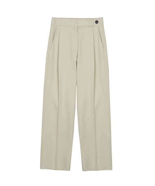 NICK&NICOLE(ニックアンドニコール)の「MINIMAL CLASSIC PINTUCK SLACKS_BEIGE(スラックス・レディース・その他・LARGE)」の6枚目の写真