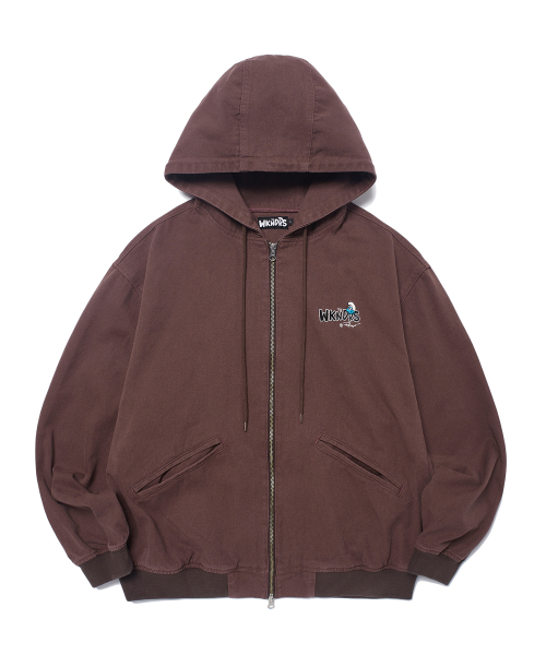 WKNDRS(ウィーキャンドース)の「HOODED CANVAS JACKET (BURGUNDY)(パーカー・レディース・その他・MEDIUM/LARGE/X-LARGE)」の1枚目の写真