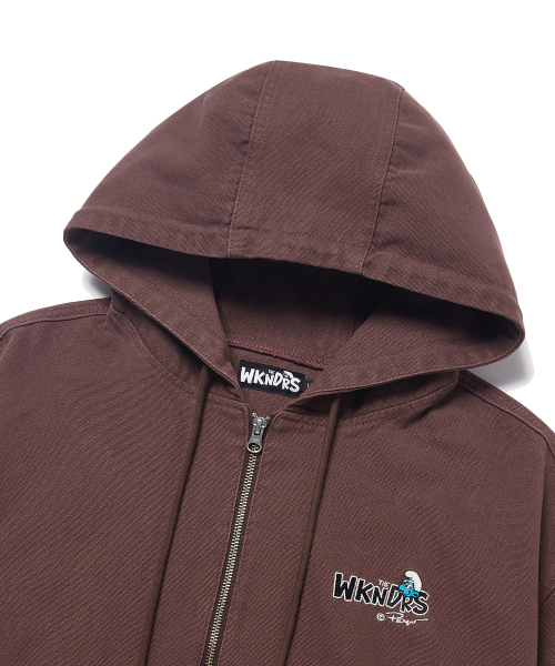 WKNDRS(ウィーキャンドース)の「HOODED CANVAS JACKET (BURGUNDY)(パーカー・レディース・その他・MEDIUM/LARGE/X-LARGE)」の3枚目の写真