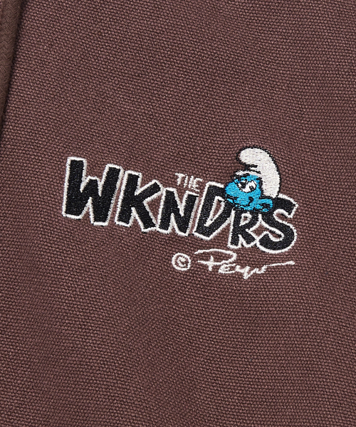 WKNDRS(ウィーキャンドース)の「HOODED CANVAS JACKET (BURGUNDY)(パーカー・レディース・その他・MEDIUM/LARGE/X-LARGE)」の4枚目の写真
