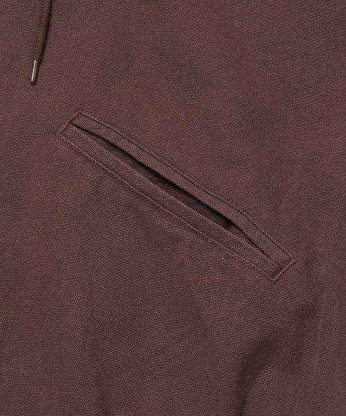 WKNDRS(ウィーキャンドース)の「HOODED CANVAS JACKET (BURGUNDY)(パーカー・レディース・その他・MEDIUM/LARGE/X-LARGE)」の5枚目の写真