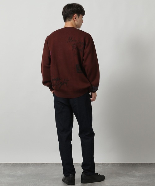 LAKOLE(ラコレ)の「トビガラ刺繍ニットプルオーバー / 607000(ニット/セーター・メンズ・ブラック/オフホワイト/ライトグレー/ボルドー・MEDIUM/LARGE/X-LARGE)」の14枚目の写真