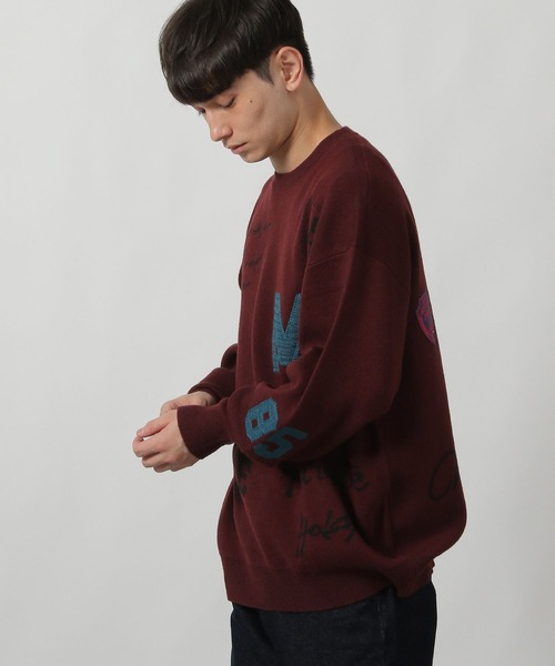 LAKOLE(ラコレ)の「トビガラ刺繍ニットプルオーバー / 607000(ニット/セーター・メンズ・ブラック/オフホワイト/ライトグレー/ボルドー・MEDIUM/LARGE/X-LARGE)」の15枚目の写真