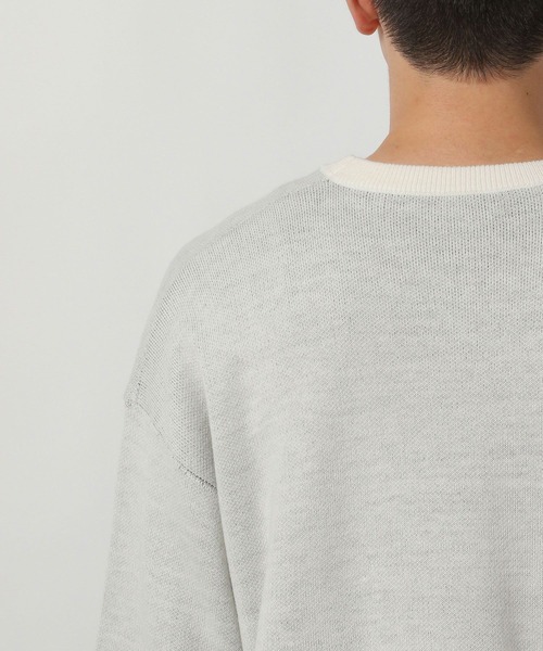 LAKOLE(ラコレ)の「トビガラ刺繍ニットプルオーバー / 607000(ニット/セーター・メンズ・ブラック/オフホワイト/ライトグレー/ボルドー・MEDIUM/LARGE/X-LARGE)」の21枚目の写真