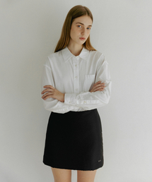 PADDED MINI SKIRT BLACK