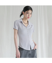 Sopy Collar Short-Sleeve GREY