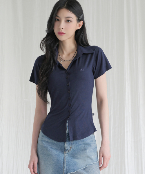AVANDRESS(アバンドレス )の「Sopy Collar Short-Sleeve GREY(シャツ/ブラウス・レディース・その他・SMALL)」の5枚目の写真