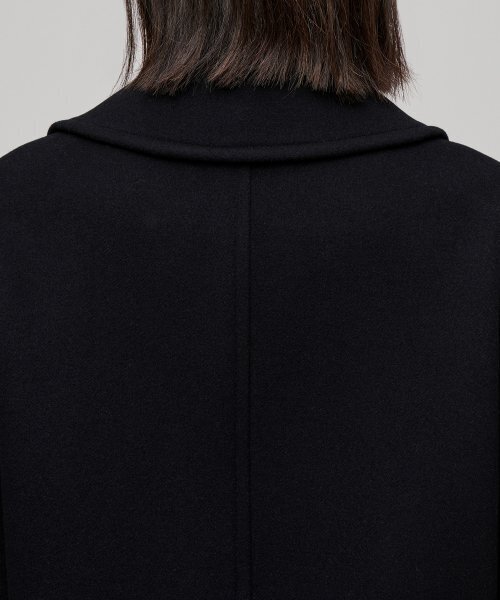 MUSINSA STANDARD WOMAN（ムシンサスタンダードウーマン）の「ウィメンズカシミヤブレンドショートピーコート[ブラック]（チェスターコート・レディース・その他・MEDIUM/LARGE）」の5枚目の写真