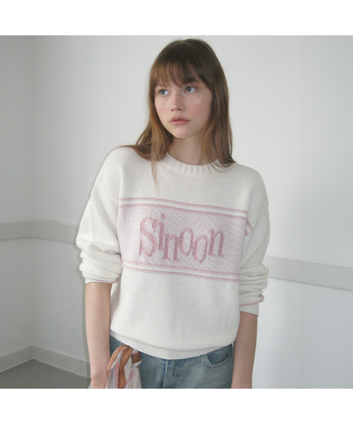Sinoon Reverse Pullover Knit (Ivory)（ニット/セーター）｜SINOON