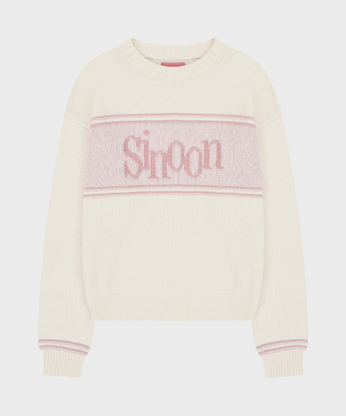 Sinoon Reverse Pullover Knit (Ivory)（ニット/セーター）｜SINOON