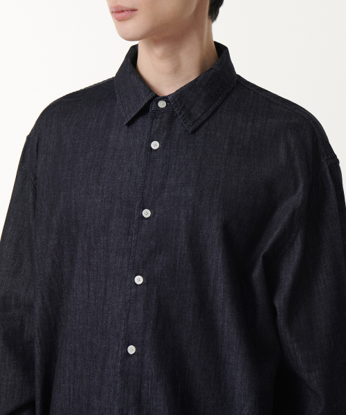 MUSINSA STANDARD（ムシンサスタンダード）の「リラックスデニムシャツ [ディープインディゴ]（シャツ/ブラウス・メンズ・その他・X-LARGE/XX-LARGE/LARGE/MEDIUM/SMALL）」の5枚目の写真