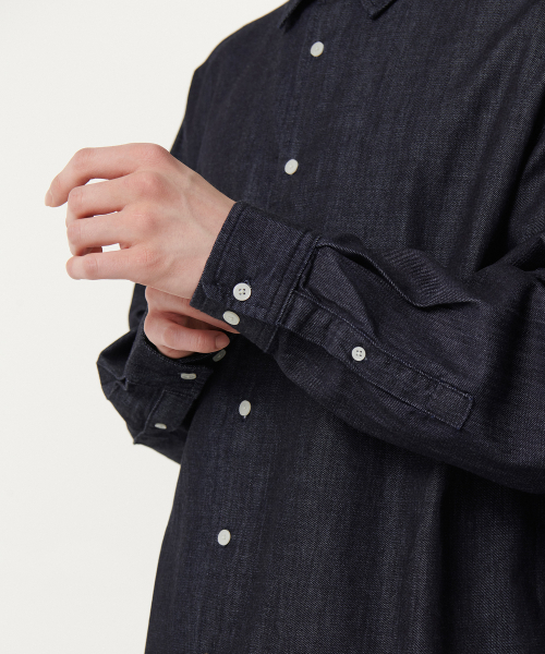 MUSINSA STANDARD（ムシンサスタンダード）の「リラックスデニムシャツ [ディープインディゴ]（シャツ/ブラウス・メンズ・その他・X-LARGE/XX-LARGE/LARGE/MEDIUM/SMALL）」の6枚目の写真