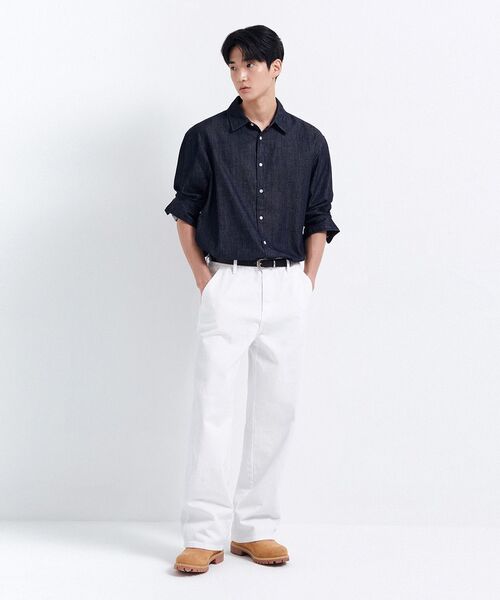 MUSINSA STANDARD（ムシンサスタンダード）の「リラックスデニムシャツ [ディープインディゴ]（シャツ/ブラウス・メンズ・その他・X-LARGE/XX-LARGE/LARGE/MEDIUM/SMALL）」の9枚目の写真