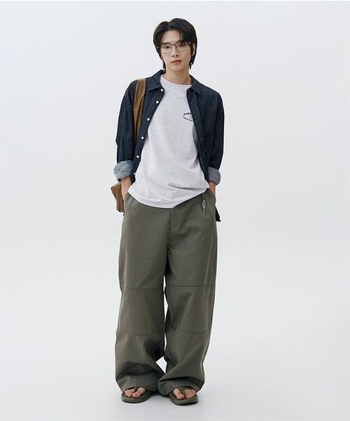 MUSINSA STANDARD（ムシンサスタンダード）の「リラックスデニムシャツ [ディープインディゴ]（シャツ/ブラウス・メンズ・その他・X-LARGE/XX-LARGE/LARGE/MEDIUM/SMALL）」の12枚目の写真