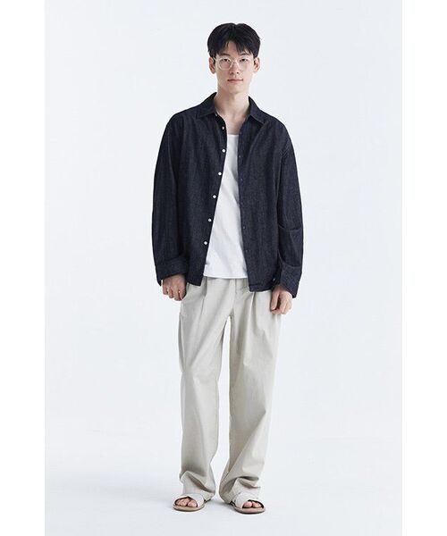 MUSINSA STANDARD（ムシンサスタンダード）の「リラックスデニムシャツ [ディープインディゴ]（シャツ/ブラウス・メンズ・その他・X-LARGE/XX-LARGE/LARGE/MEDIUM/SMALL）」の13枚目の写真