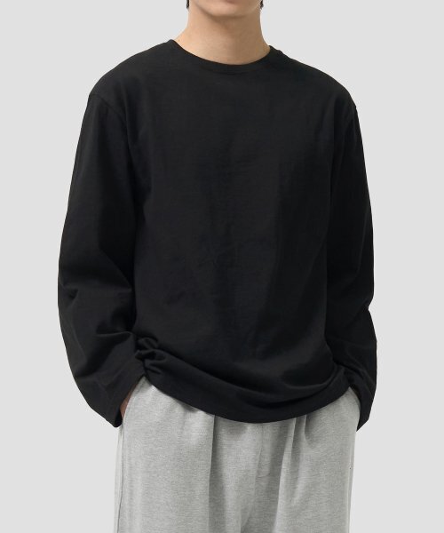 TOFFEE(トフィー)の「ベーシックロングスリーブTシャツ(ブラック)(Tシャツ/カットソー・メンズ・その他・SMALL/MEDIUM/LARGE/X-LARGE)」の1枚目の写真
