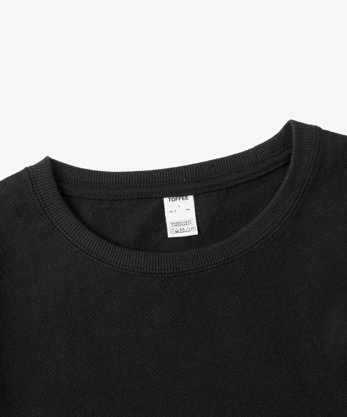 TOFFEE(トフィー)の「ベーシックロングスリーブTシャツ(ブラック)(Tシャツ/カットソー・メンズ・その他・SMALL/MEDIUM/LARGE/X-LARGE)」の3枚目の写真