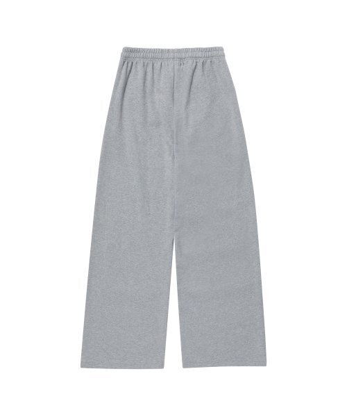 WOOALONG(ウアロン)の「(起毛)Signature relax wide pants - GREY(スウェットパンツ・レディース・ライトグレー・LARGE/MEDIUM/SMALL)」の3枚目の写真