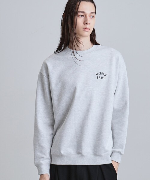 tk.TAKEO KIKUCHI（ティーケータケオキクチ）の「とらフロッキースウェット（スウェット・メンズ・ブラウン系その他/ライトグレー/ブラック・04/03/02）」の5枚目の写真