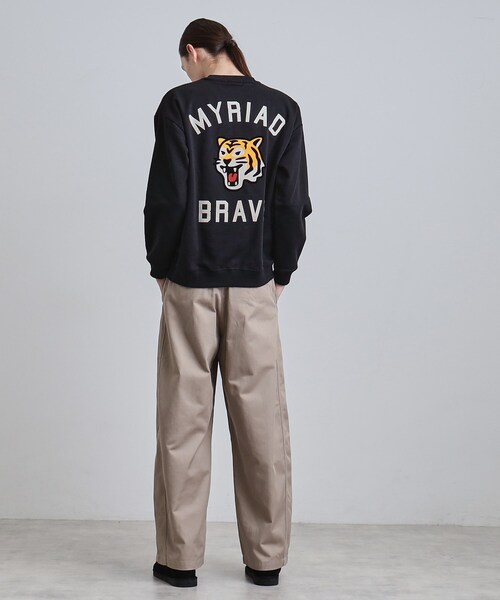 tk.TAKEO KIKUCHI（ティーケータケオキクチ）の「とらフロッキースウェット（スウェット・メンズ・ブラウン系その他/ライトグレー/ブラック・04/03/02）」の18枚目の写真