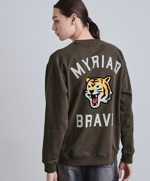 tk.TAKEO KIKUCHI（ティーケータケオキクチ）の「とらフロッキースウェット（スウェット・メンズ・ブラウン系その他/ライトグレー/ブラック・04/03/02）」の20枚目の写真