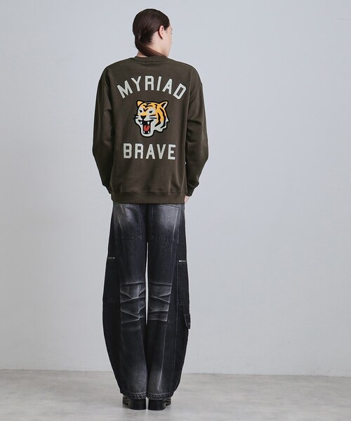 tk.TAKEO KIKUCHI（ティーケータケオキクチ）の「とらフロッキースウェット（スウェット・メンズ・ブラウン系その他/ライトグレー/ブラック・04/03/02）」の22枚目の写真