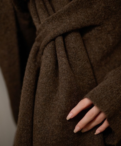 LAULEN(ローレン)の「drape poncho knit set up /ドレープポンチョニットセットアップ(セットアップ・レディース・ブラウン/グレー/ベージュ・FREE)」の20枚目の写真