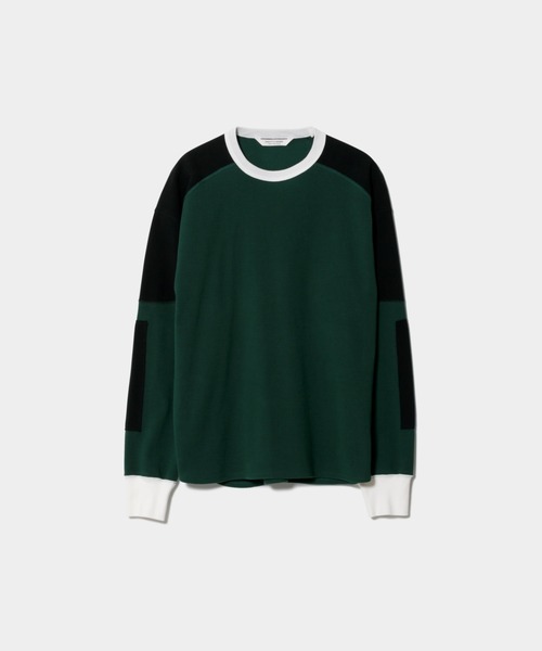 beautiful people（ビューティフルピープル）の「ELS surf cotton     relax racing top（スウェット・レディース・グリーン・42/40）」の2枚目の写真