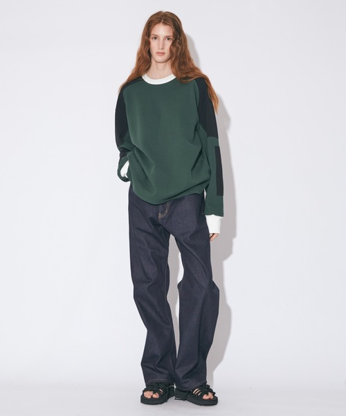 beautiful people（ビューティフルピープル）の「ELS surf cotton     relax racing top（スウェット・レディース・グリーン・42/40）」の6枚目の写真