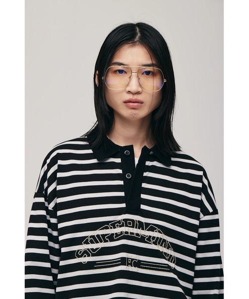 FELICITY(フェリシティ)の「Border Polo Shirt(ポロシャツ・レディース・ブラック/ブルー・2)」の6枚目の写真