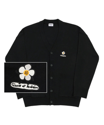 GRAVER（グレーバー）の「[UNISEX] Flower Board Embroidered Knit Sweater Cardigan_Black（カーディガン/ボレロ）」