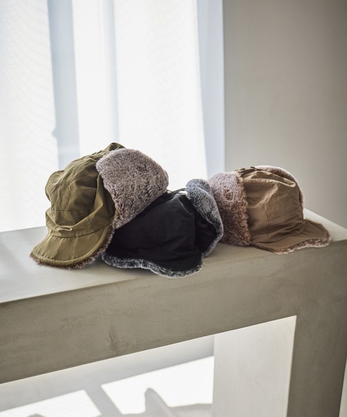 GLOBAL WORK（グローバルワーク）の「フライトキャップ/606782（キャップ・メンズ・ベージュ/ブラック/カーキ・FREE）」の4枚目の写真