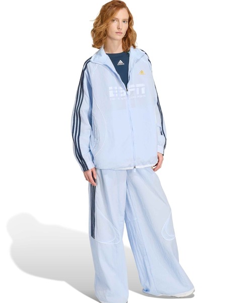 adidas(アディダス)の「adidas TEAMGEIST 2.0 TRACK TOP / アディダス チームガイスト 2.0 トラックトップ(ナイロンジャケット・レディース・ブルー・S/M/L)」の12枚目の写真
