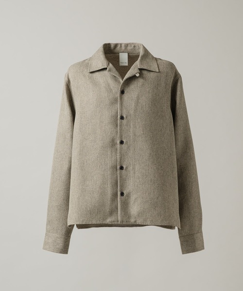 CASPER JOHN（キャスパージョン）の「Imitation butcher linen shirts/イミテーションブッチャーリネンシャツ（シャツ/ブラウス・メンズ・マスタード/ネイビー/ベージュ/チャコールグレー・SMALL/X-SMALL/LARGE/MEDIUM）」の16枚目の写真