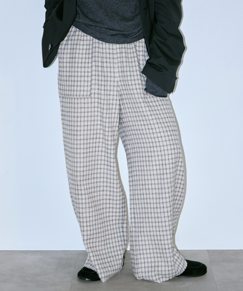 CITYSHOP（シティーショップ）の「CHECK パンツ（その他パンツ・レディース・ベージュ/ブラック・38/36）」の8枚目の写真