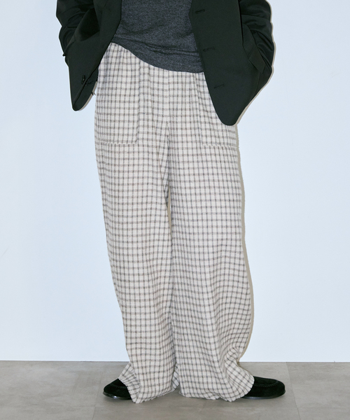 CITYSHOP（シティーショップ）の「CHECK パンツ（その他パンツ・レディース・ベージュ/ブラック・38/36）」の10枚目の写真